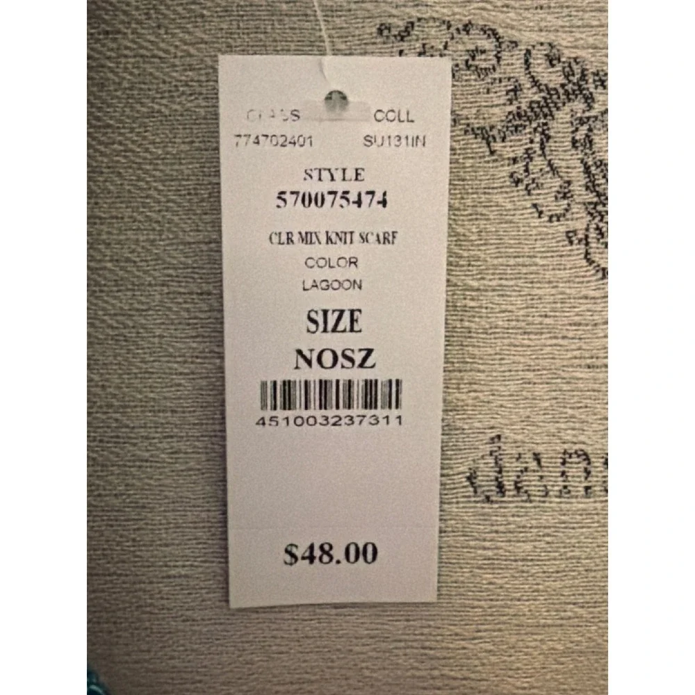 White House Black Market Scarf Lagoon NWT NEW